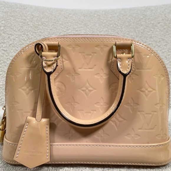 Authentic Pre-Owned Louis Vuitton Alma BB Rose Ballerine Vernis - Picture 3 of 16